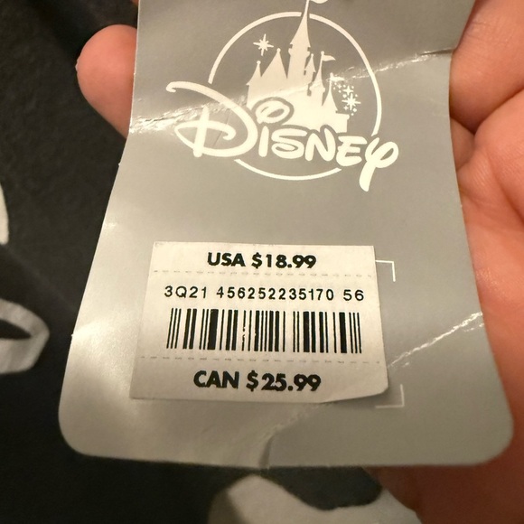 Disney Store Minnie Mouse Women Top Shirt Tee Charcoal gray 3X - Picture 4 of 4